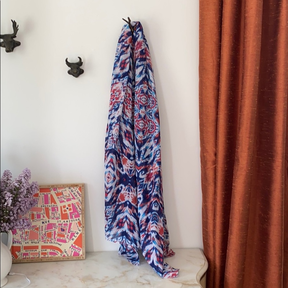 Colorful scarf, polyester,